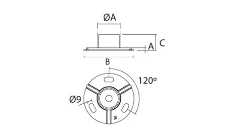 Esquema base para barandilla inox AISI-316